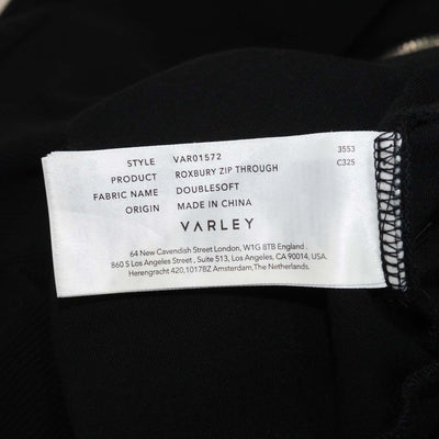 Varley Black Blend Viscose Roxbury Satin Trimmed Stretch Jacket & Pants
