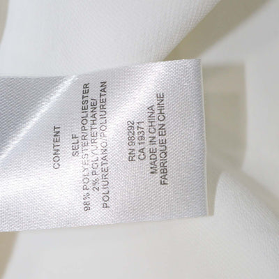 Tibi White Blend Polyester Padded Shoulder Sleeveless Shirt & Jogger Pants Set