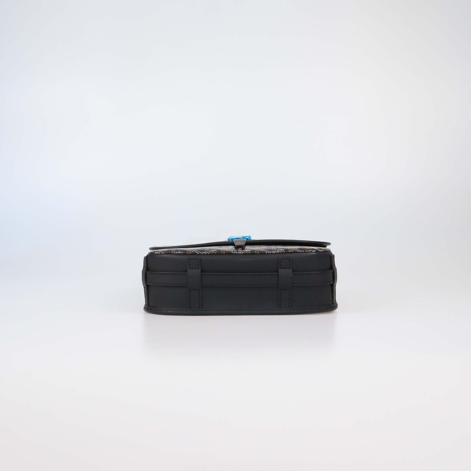 Goyard Black Goyardine Coated Canvas Belvedere PM Bag