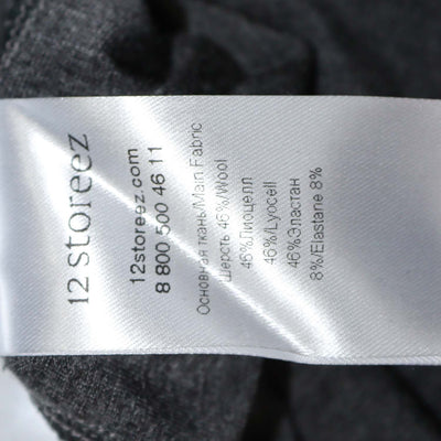 12 Storeez Charcoal Grey Wool Blend Long Sleeve Top and Trouser Set