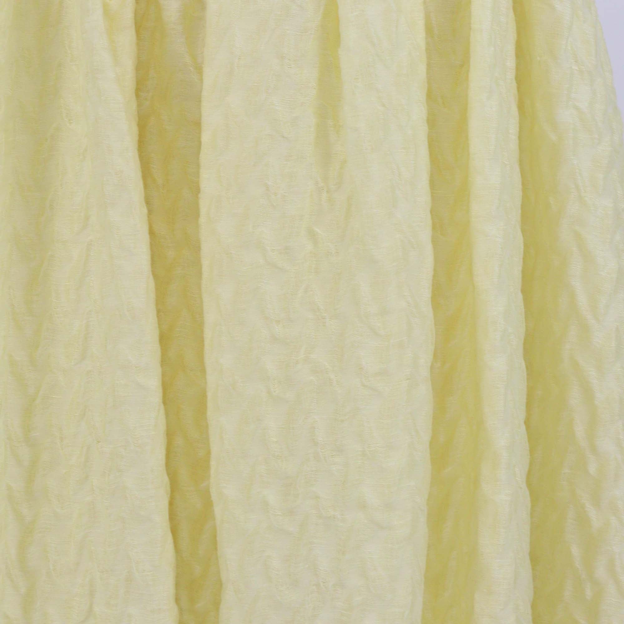 Cecilie Bahnsen Light Yellow Sleeveless Square Neckline Tent Dress