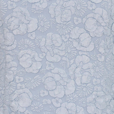 Ganni Blue Bead Embellished Cloqué Top