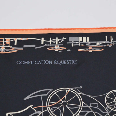 Hermes Multicolor Silk Complication Equestre Scarf 90