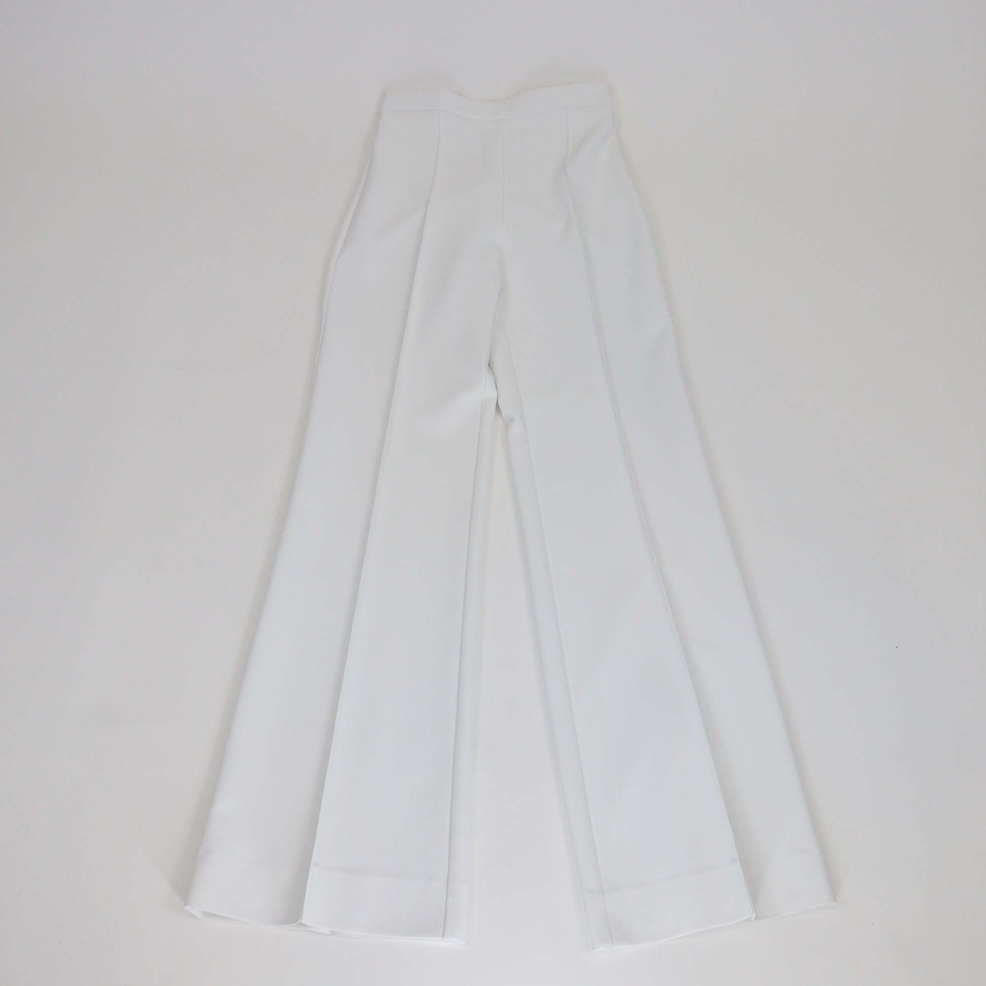 Elisabetta Franchi White Polyester Wide Leg Pants