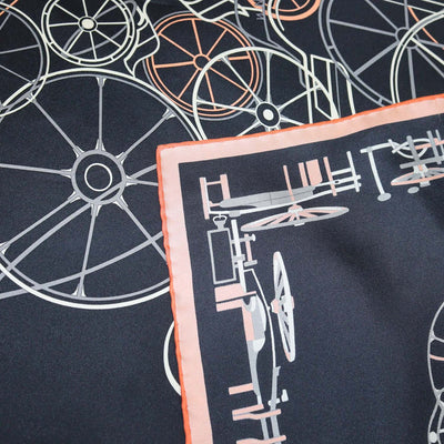 Hermes Multicolor Silk Complication Equestre Scarf 90