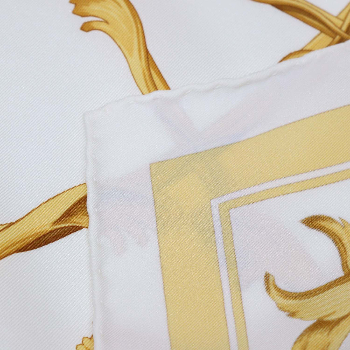 Hermes Multicolor Silk Couronnes Print Scarf 90