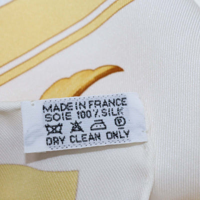 Hermes Multicolor Silk Couronnes Print Scarf 90