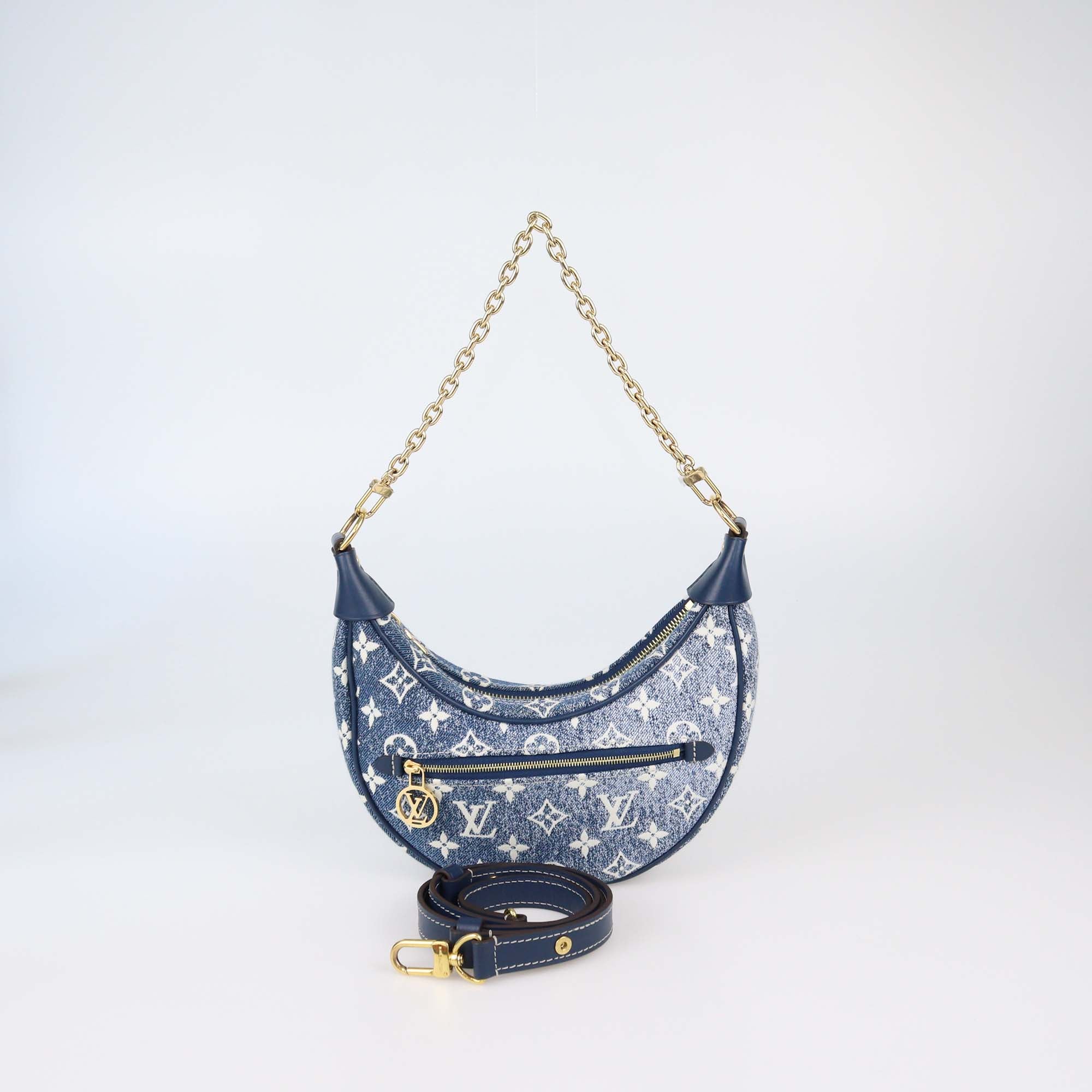 Louis Vuitton Blue Monogram Jacquard Denim Loop Bag
