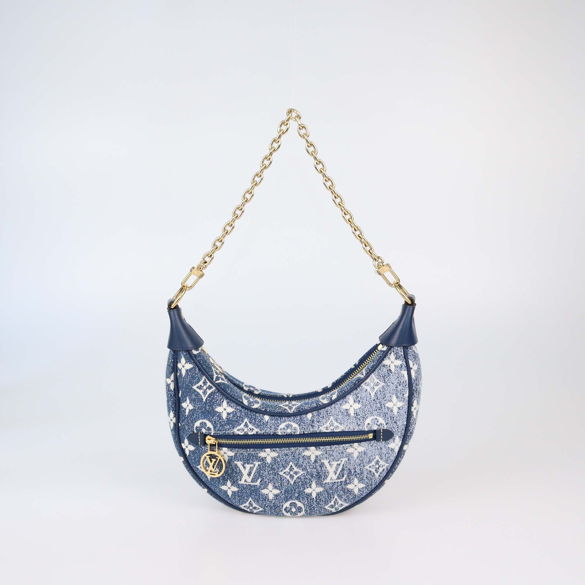 Louis Vuitton Blue Monogram Jacquard Denim Loop Bag