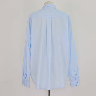 Simone Rocha Light Blue Cotton Breaded Embellished Classic Shirt