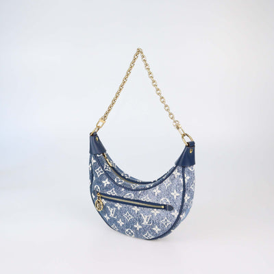 Louis Vuitton Blue Monogram Jacquard Denim Loop Bag