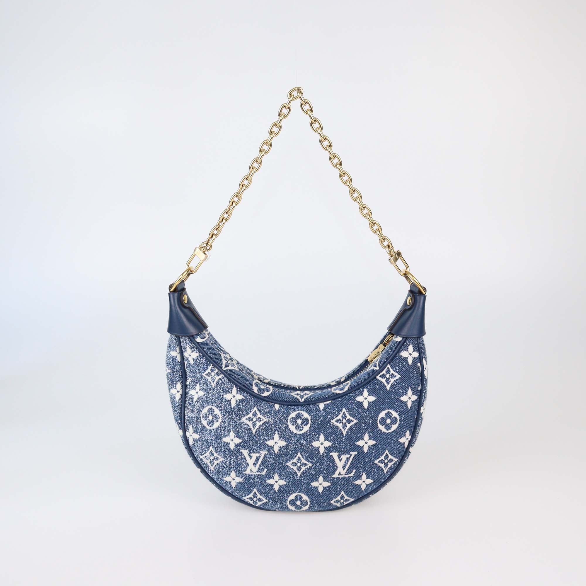Louis Vuitton Blue Monogram Jacquard Denim Loop Bag