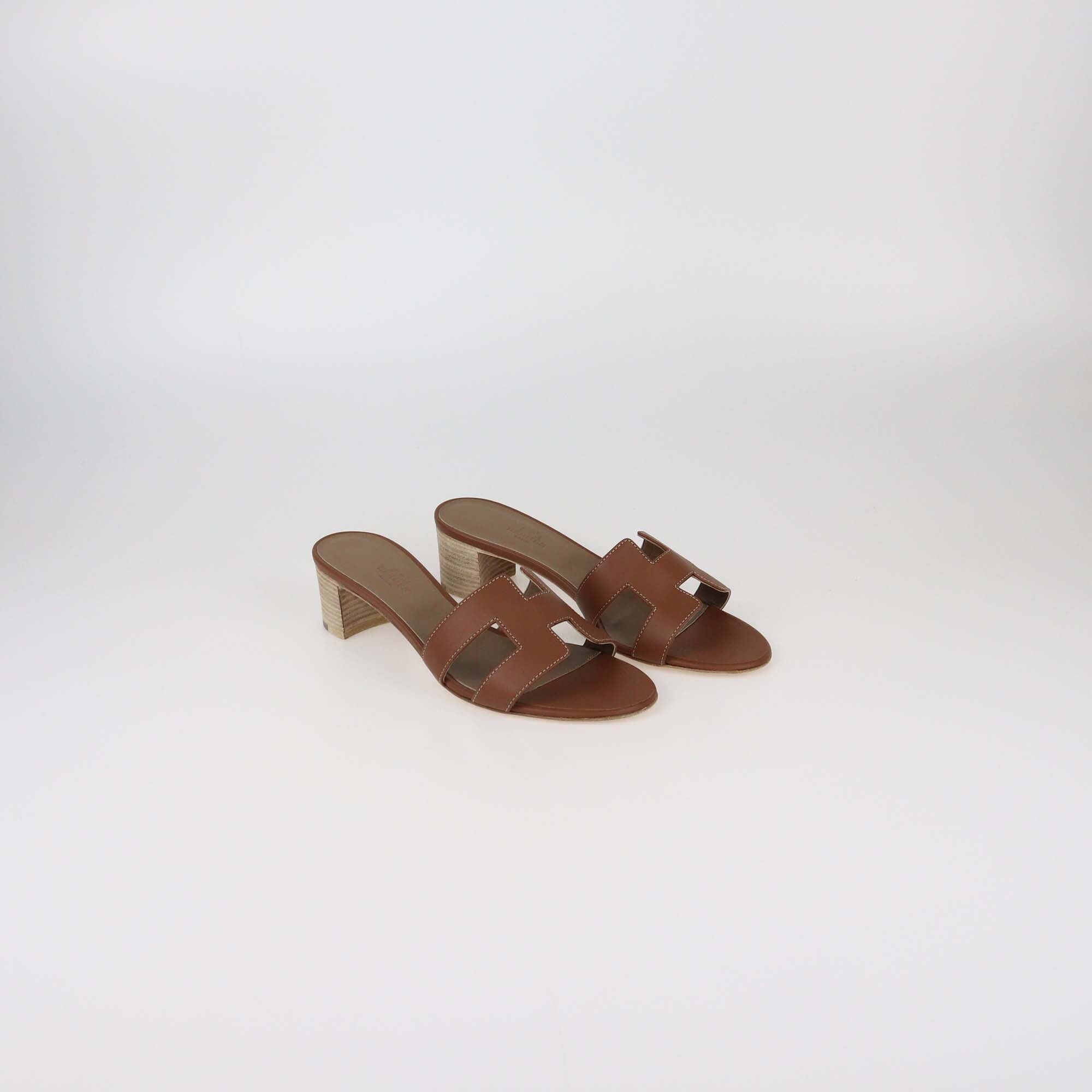 Hermes Gold Oasis Sandals Womens Hermes 