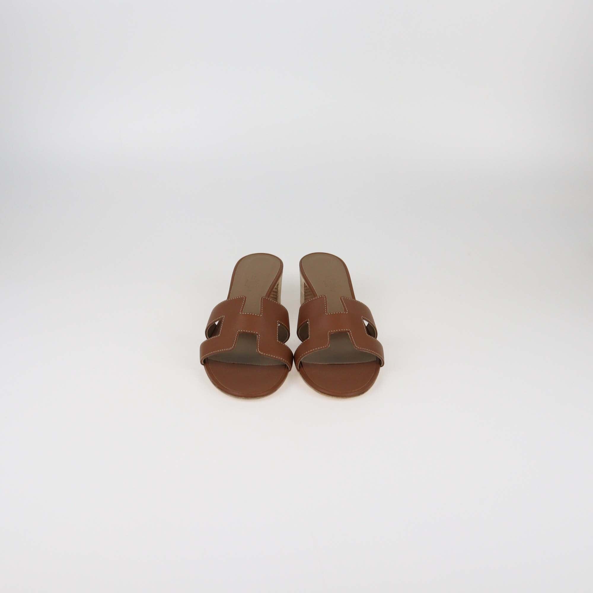 Hermes Gold Oasis Sandals Womens Hermes 