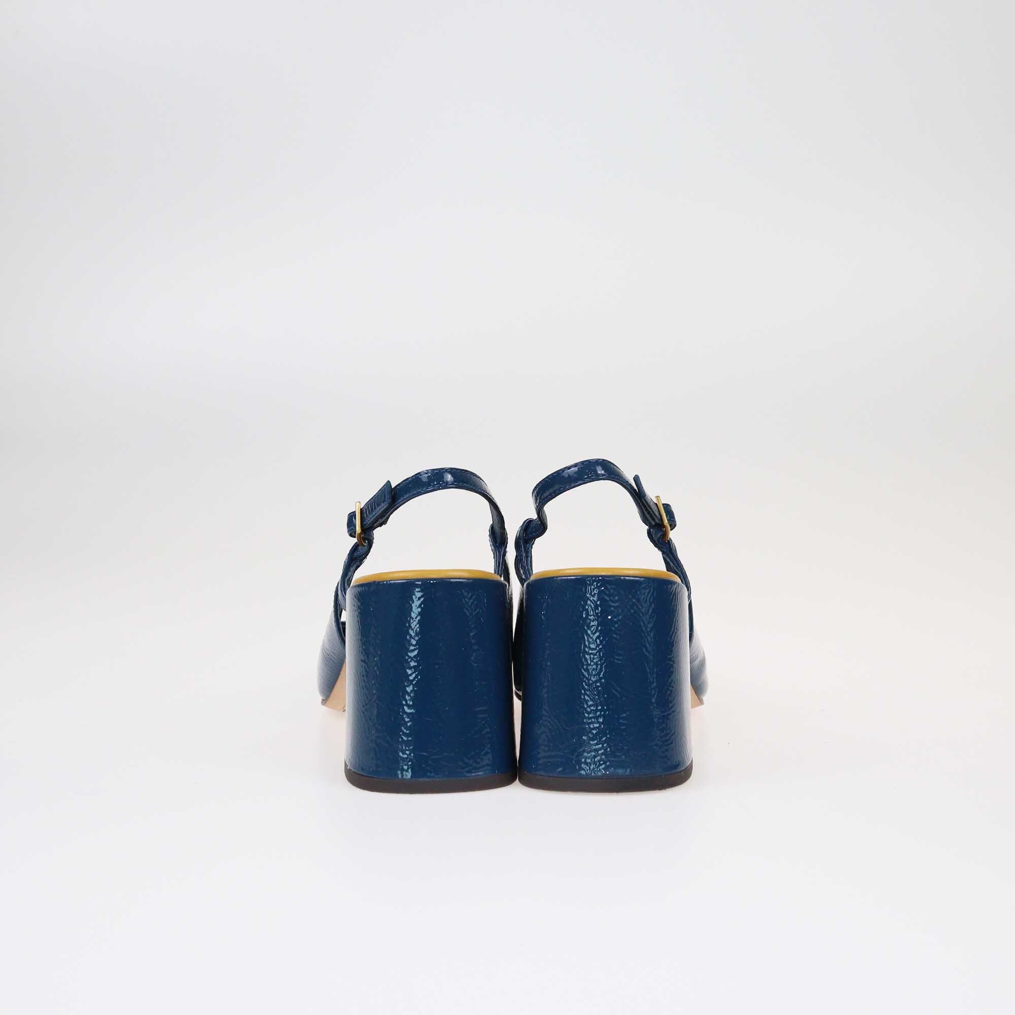 Tory Burch Blue Georgia Bombe Slingback Pumps Shoes Tory Burch 