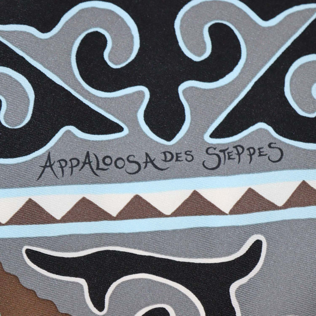 Hermes Multicolor Silk Appaloosa des Steppes Scarf 90