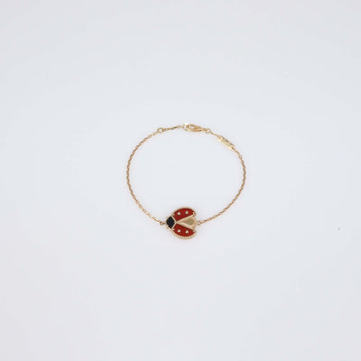 Van Cleef & Arpels Lucky Spring Gemstones 18k Rose Gold Bracelet