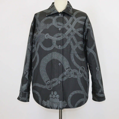 Hermes Grey Polyester Palefroi Remix Reversible Jacket