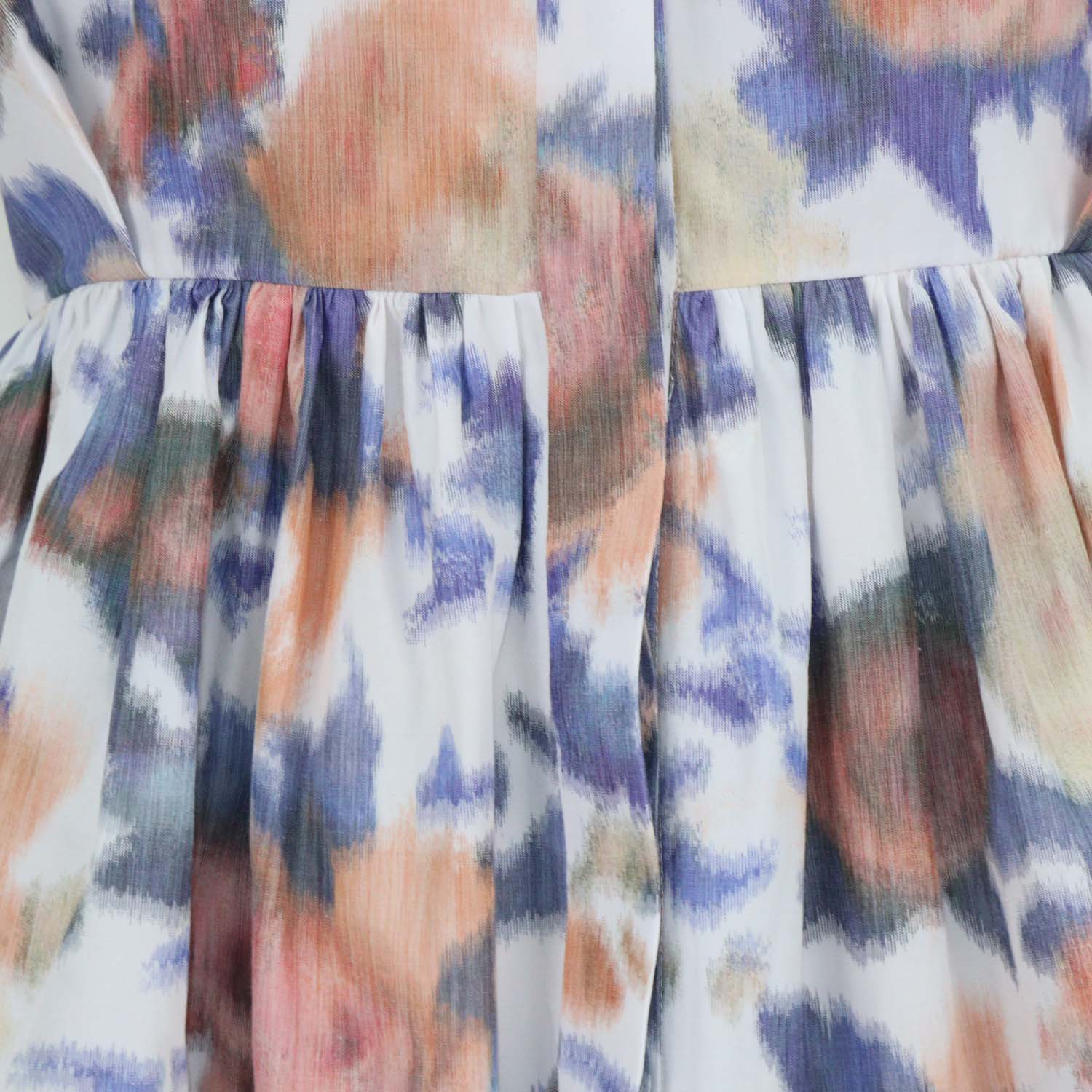 Erdem Multicolor Blend Cotton Floral Taffeta Midi Shirtdress