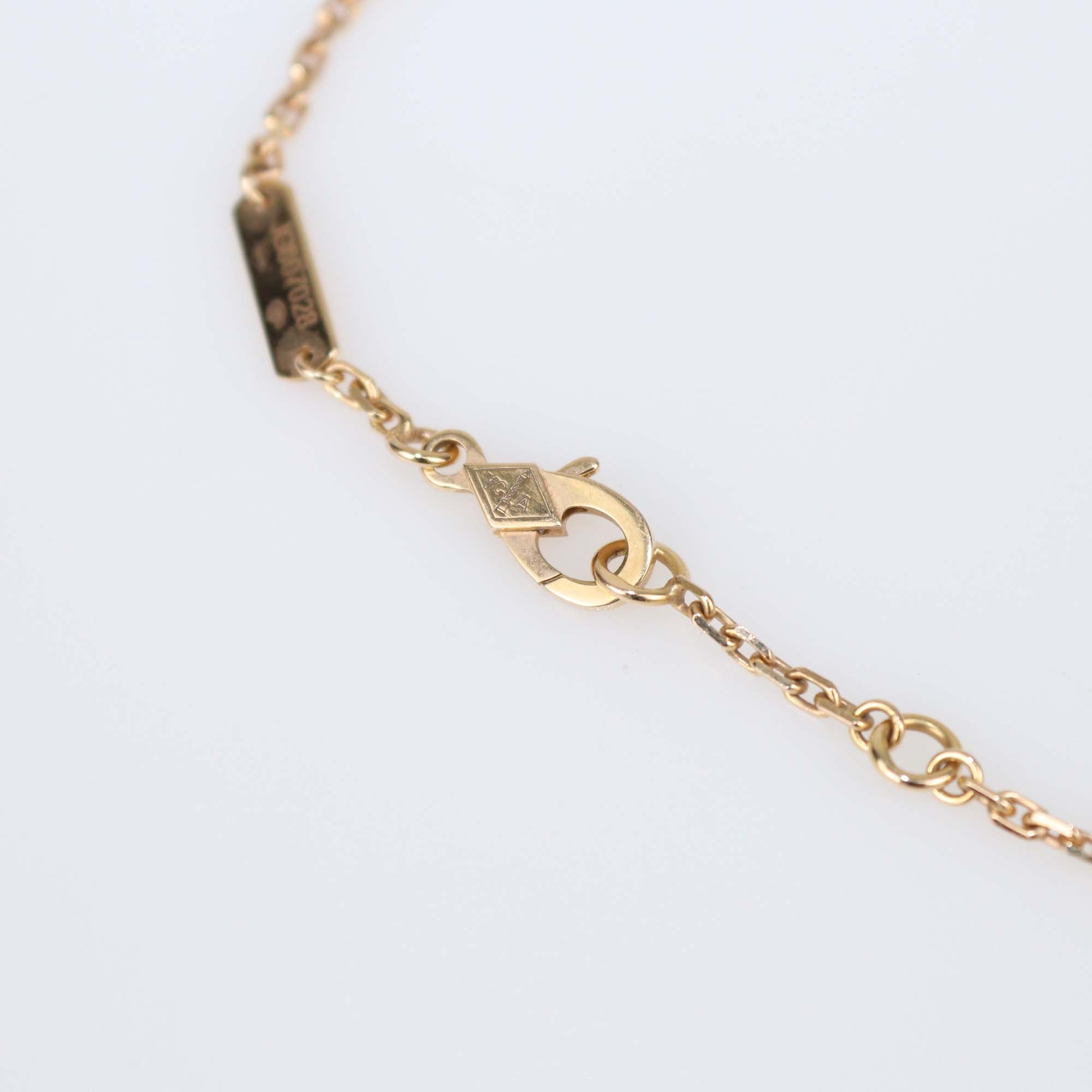 Van Cleef & Arpels Lucky Spring Gemstones 18k Rose Gold Bracelet