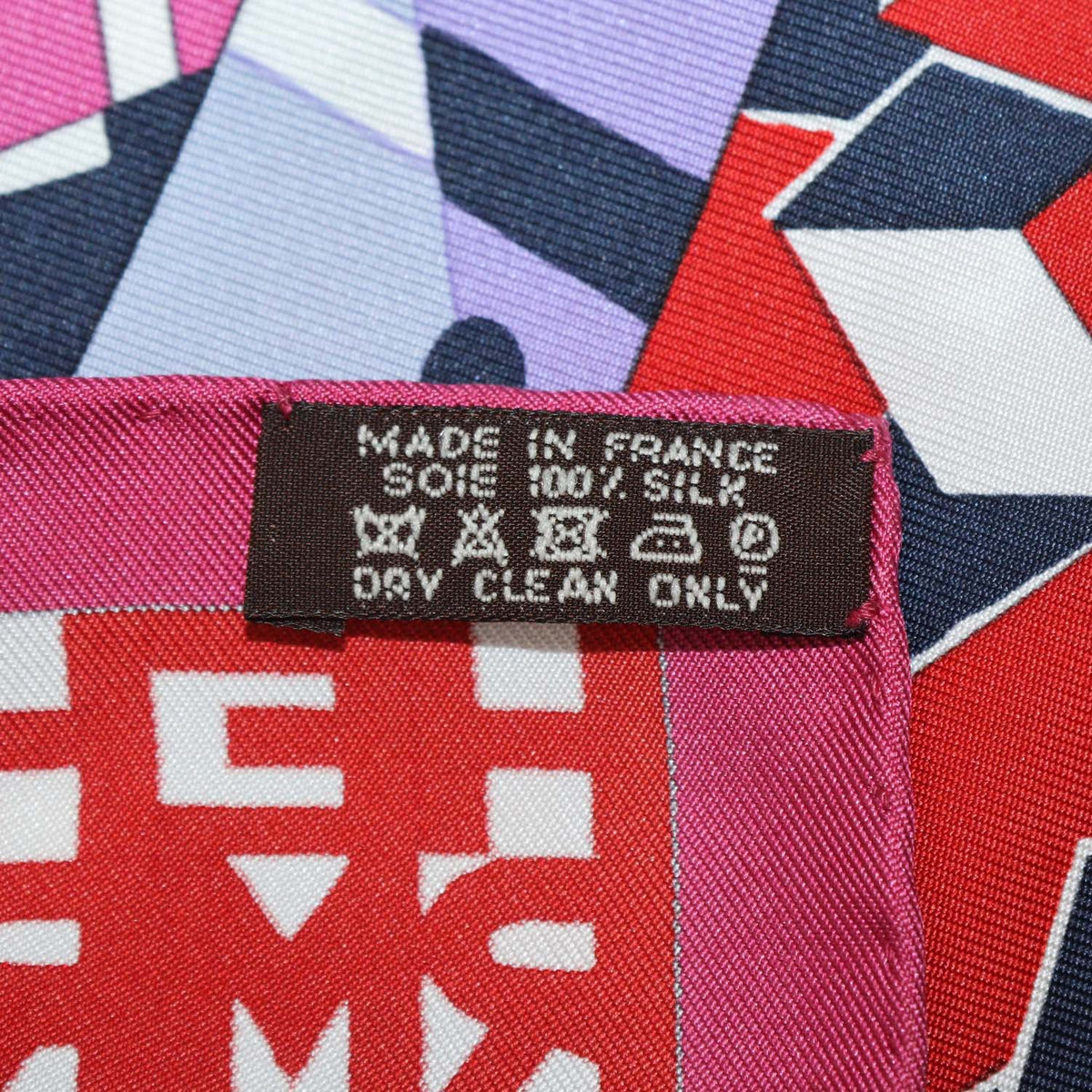 Hermes Multicolor Silk Ex-Libris en Cravates Scarf 90