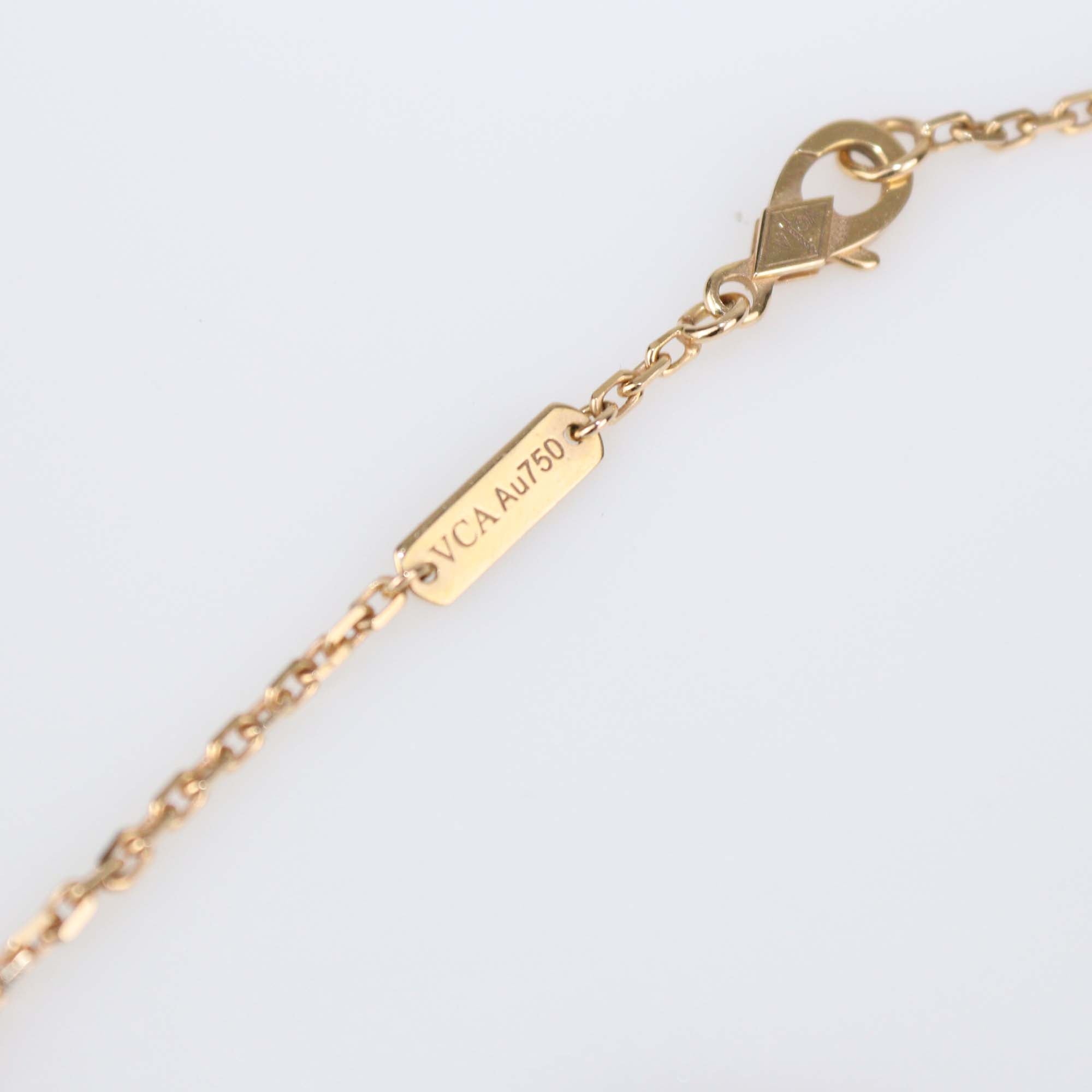 Van Cleef & Arpels Lucky Spring Gemstones 18k Rose Gold Bracelet