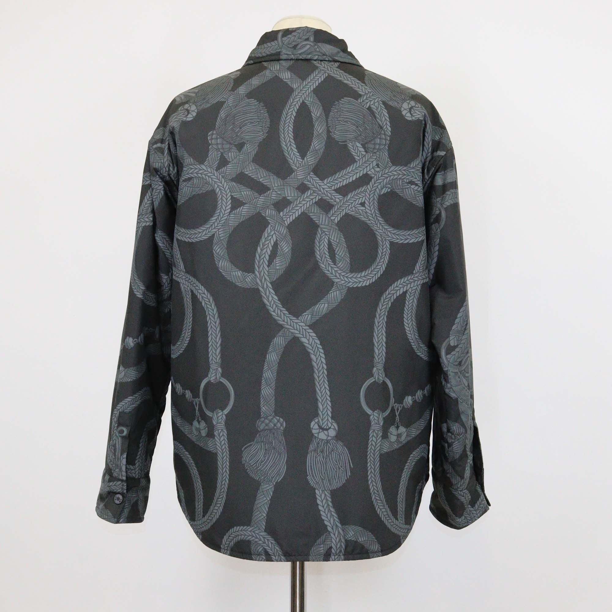 Hermes Grey Polyester Palefroi Remix Reversible Jacket