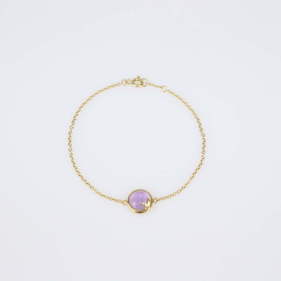 Tiffany & Co. Paloma Picasso Olive Leaf Amethyst 18k Yellow Gold Bracelet