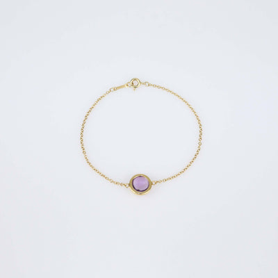 Tiffany & Co. Paloma Picasso Olive Leaf Amethyst 18k Yellow Gold Bracelet