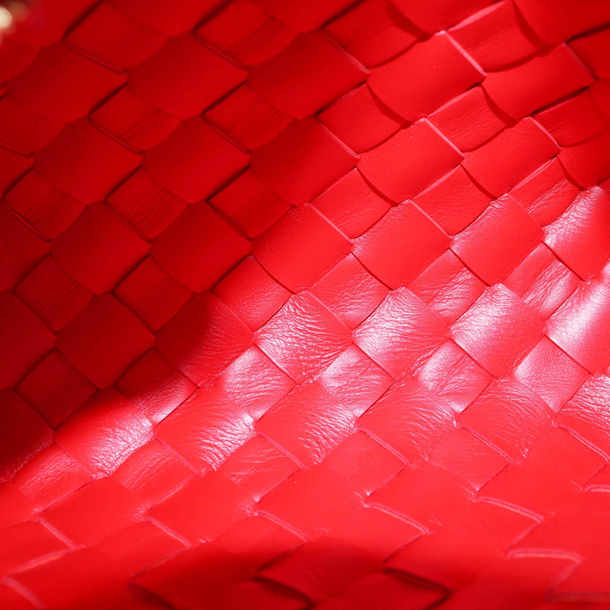 Bottega Veneta Red Intrecciato Mini Loop Camera Crossbody Bag Bags Bottega Veneta 