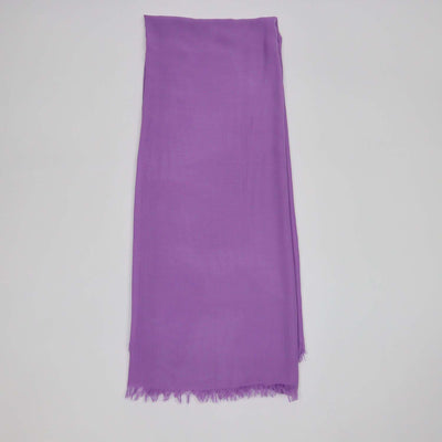 Hermes Purple Cashmere and Wool Shawl