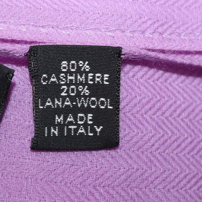 Hermes Purple Cashmere and Wool Shawl