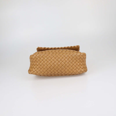 Bottega Veneta Brown Intrecciato Leather Cobble Shoulder Bag