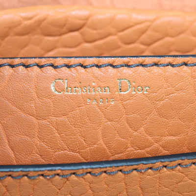 Christian Dior Brick Orange Leather Medium J'Adior Flap Bag