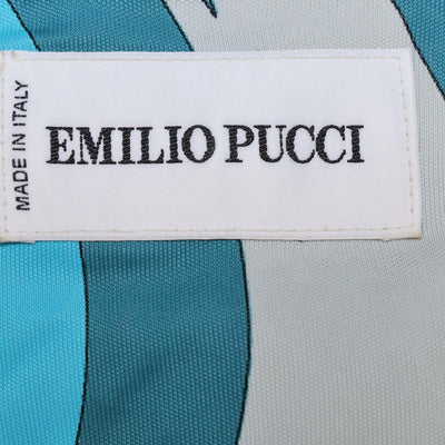 Emilio Pucci Multicolor Viscose Strass Shoulder Embellished Dress