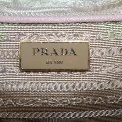 Prada Beige Saffiano Lux Leather Medium Double Zip Tote