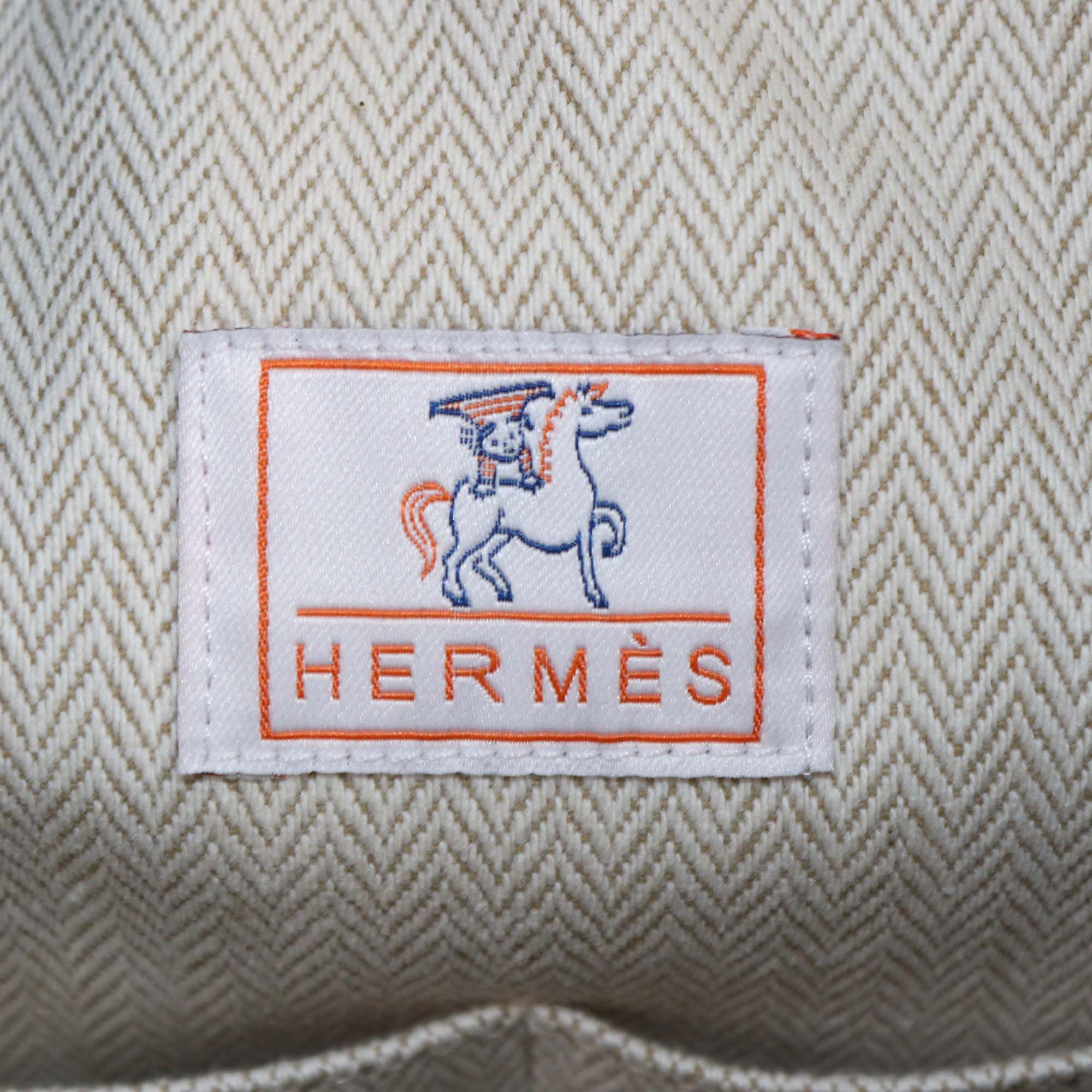 Hermes Biscuit Toile Cabriole Bride-a-Brac Large Case