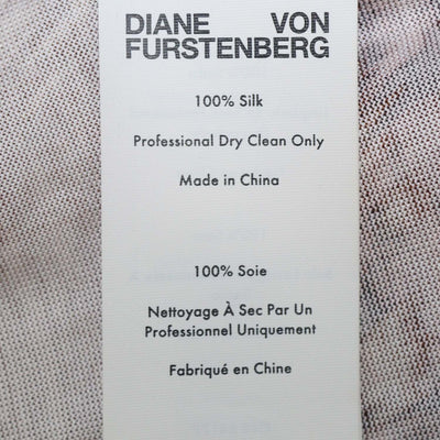 Diane Von Furstenberg Brown Silk Tiger New Jeanne Wrap Dress