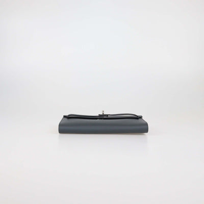 Hermes Grist Misty Evercolor Leather Kelly Wallet To Go PHW