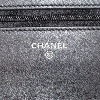 Chanel Black Quilted Leather WOC Bag
