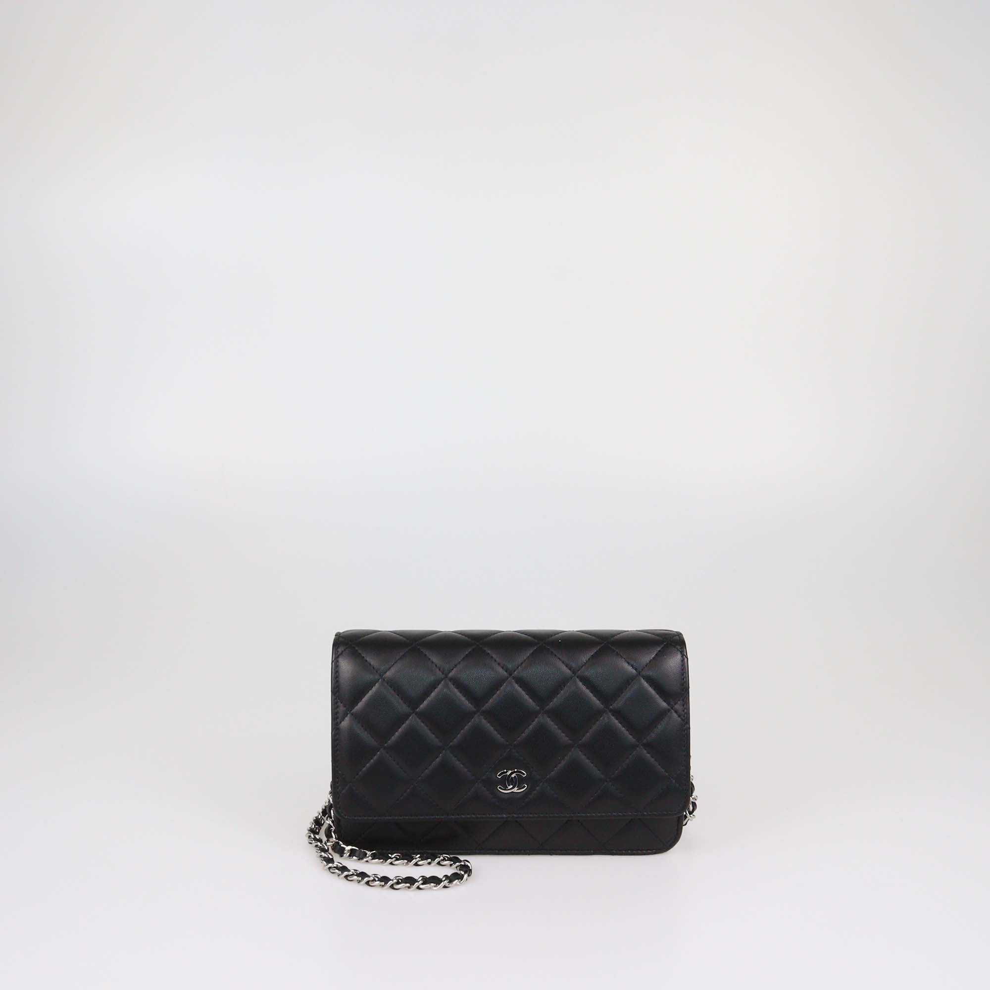 Chanel Black Quilted Leather WOC Bag