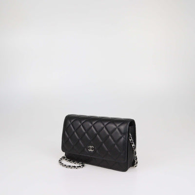 Chanel Black Quilted Leather WOC Bag