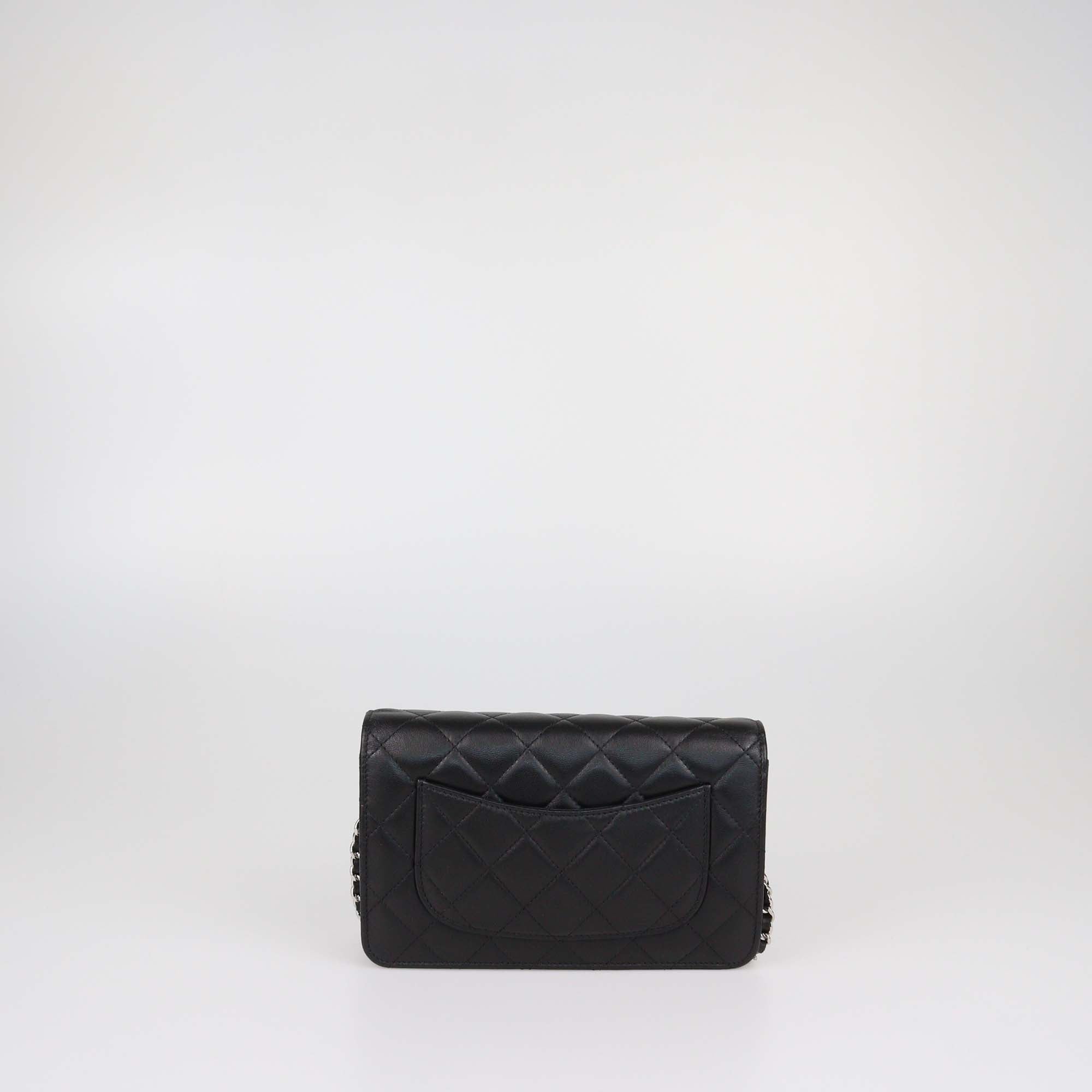 Chanel Black Quilted Leather WOC Bag
