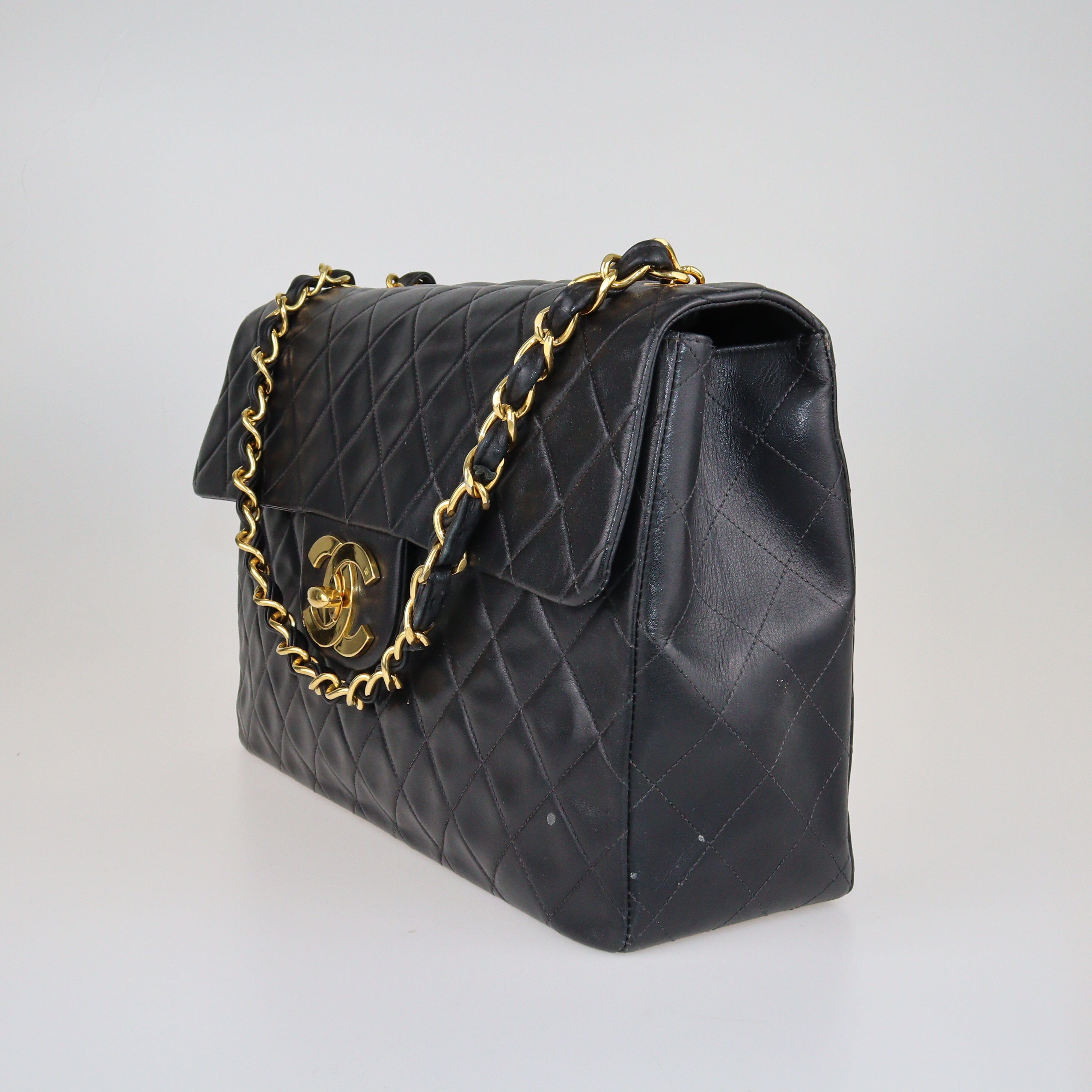 Black Maxi Classic Single Flap Bag Bags Chanel 
