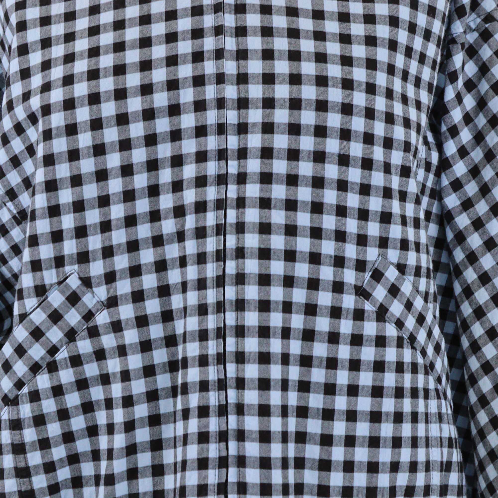 Bimba Y Lola Powder Blue Checked Textured Bomber Jacket Womens Bimba Y Lola 