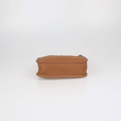 Hermes Gold Clemence Leather Evelyne TPM Bag