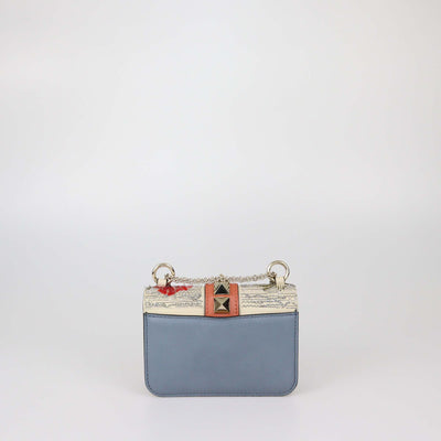 Valentino Multicolor Leather Beaded Rockstud Mini Glam Lock Shoulder Bag