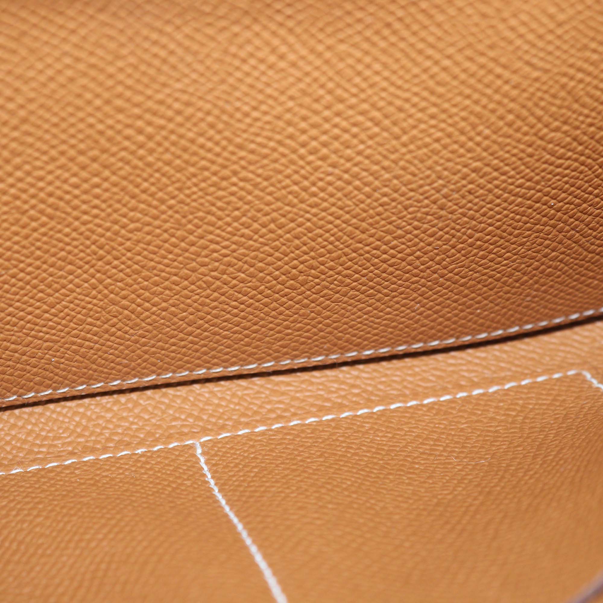 Hermes Gold Epsom Kelly Classique To Go Wallet