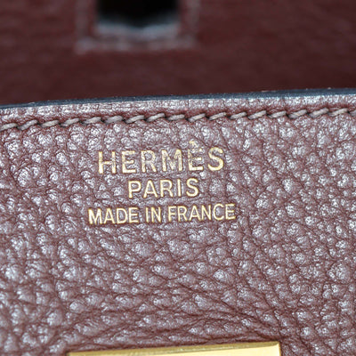 Hermes Havane Togo Leather Gold Hardware Birkin 35 Bag