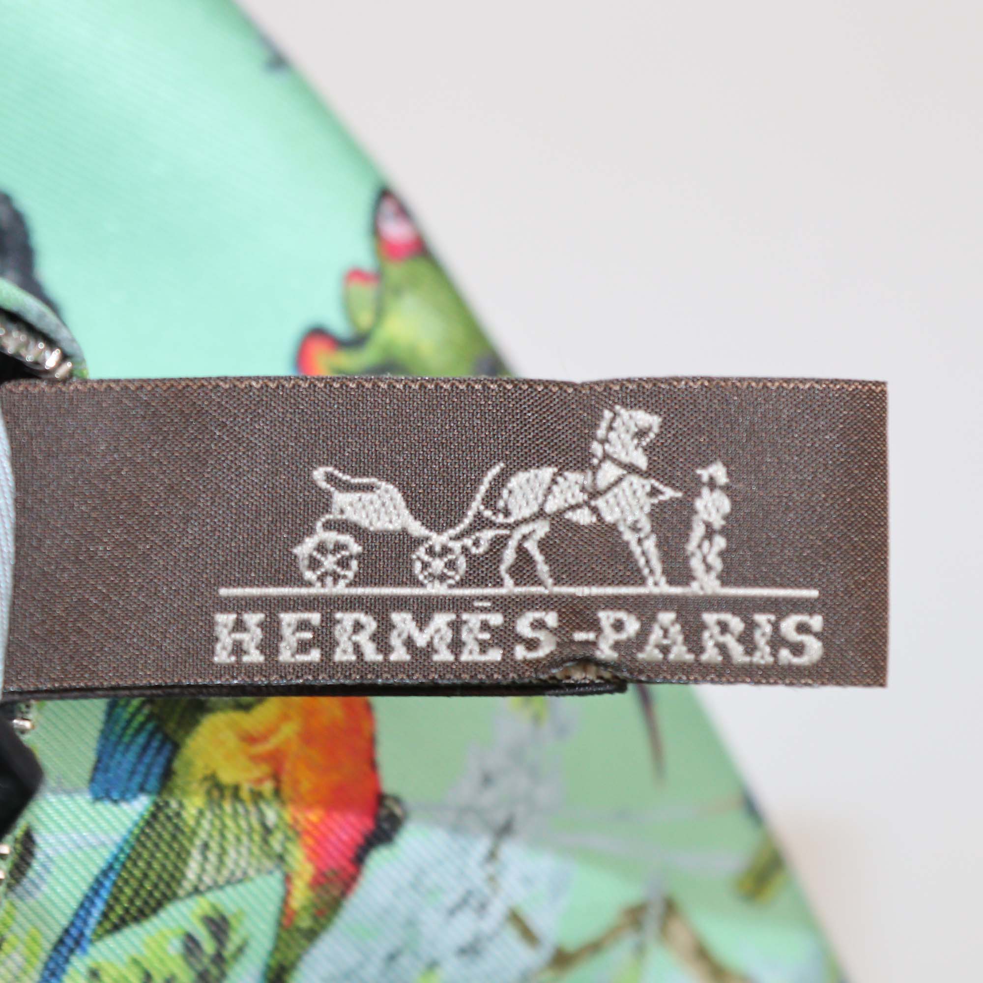 Hermes Menthe/Noir Equater Balusoie Handbag